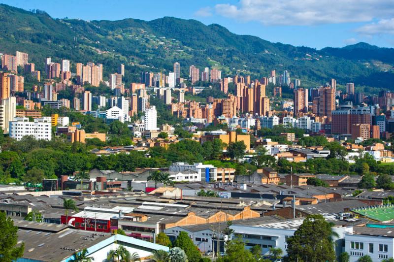 Panoramica de la Ciudad de Medellin, Antioquia, Co...