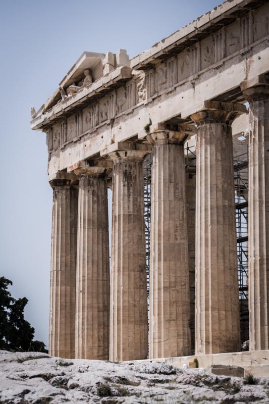 Gran Templo de Atenea, Acropolis, Atenas, Grecia, ...