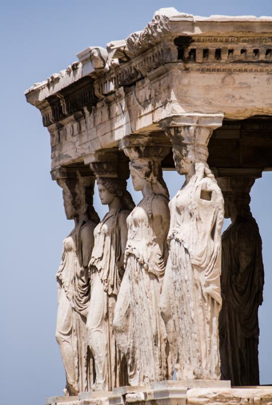 Portico de las Cariatides, Acropolis, Atenas, Grec...