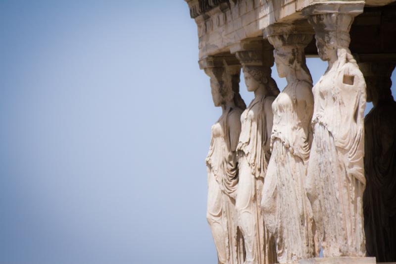 Portico de las Cariatides, Acropolis, Atenas, Grec...