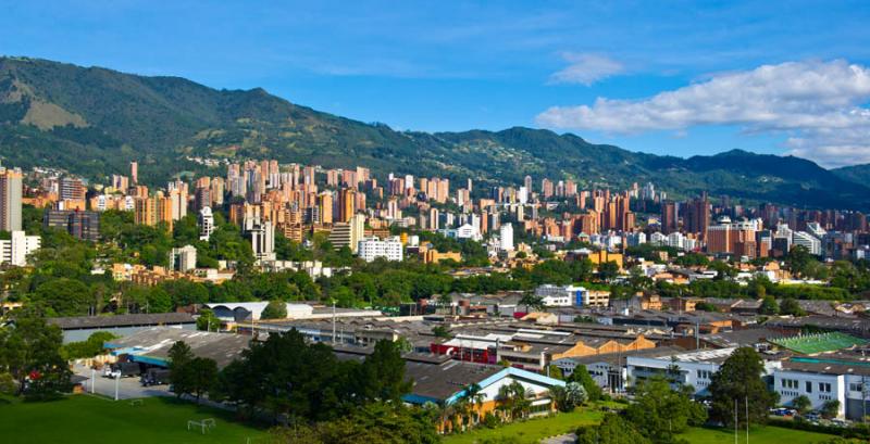 Panoramica de la Ciudad de Medellin, Antioquia, Co...