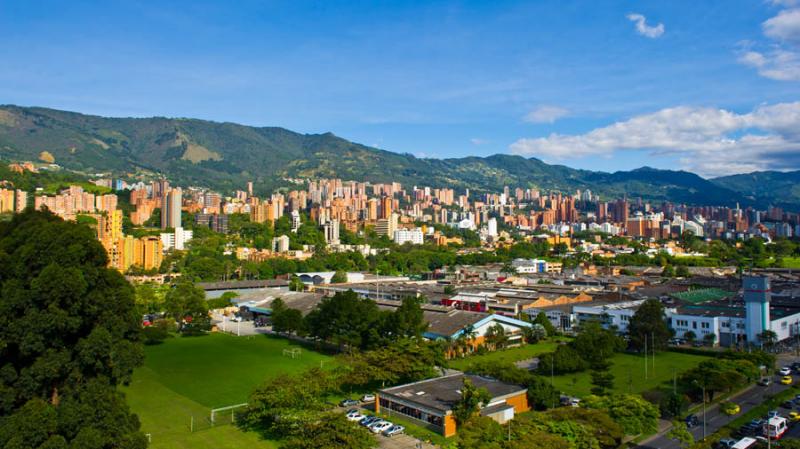 Panoramica de la Ciudad de Medellin, Antioquia, Co...