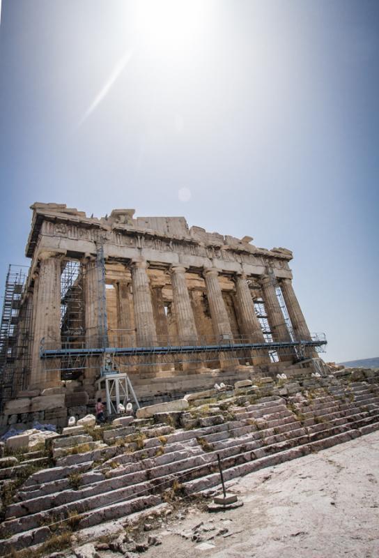 Gran Templo de Atenea, Acropolis, Atenas, Grecia, ...