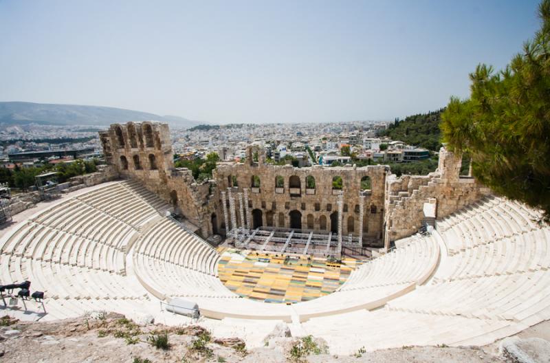 Odeon de Herodes Atico, Acropolis, Atenas, Grecia,...