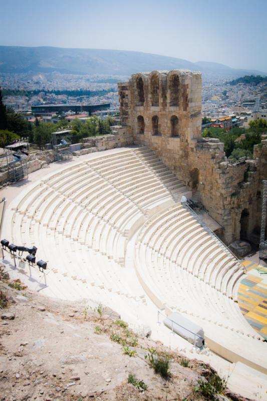 Odeon de Herodes Atico, Acropolis, Atenas, Grecia,...