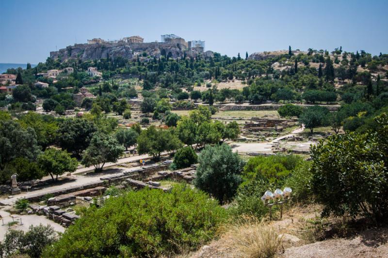 El Agora, Acropolis, Atenas, Grecia, Europa Occide...