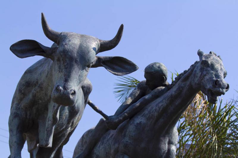 Monumento al Coleo de Toros, Villavicencio, Meta, ...