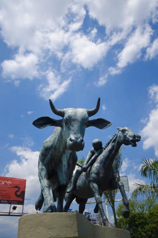 Monumento al Coleo de Toros, Villavicencio, Meta, ...