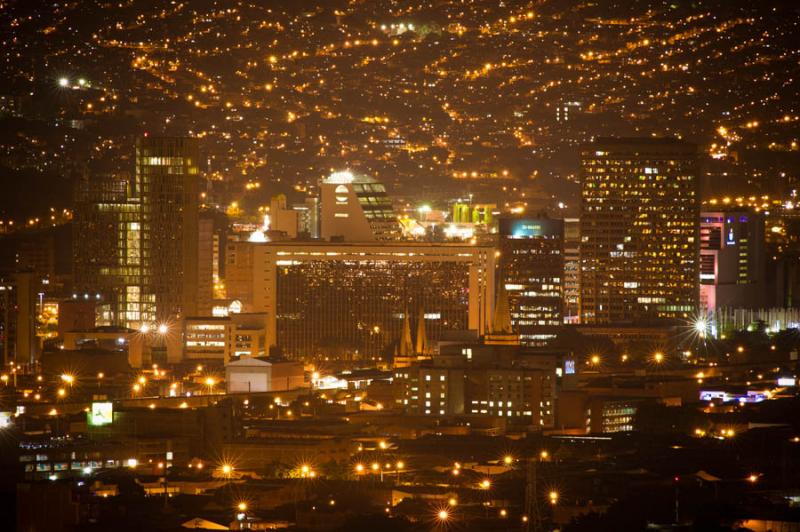 Panoramica de la Ciudad de Medellin, Antioquia, Co...