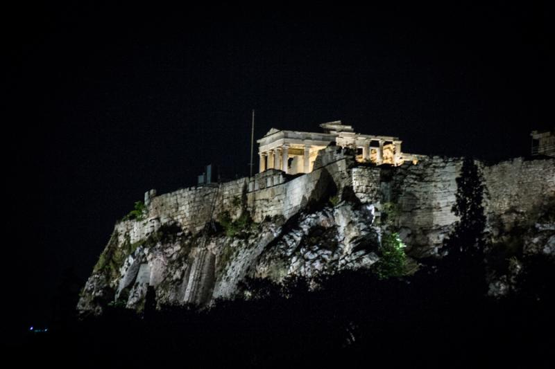 Acropolis en la Noche, Acropolis, Atenas, Grecia, ...