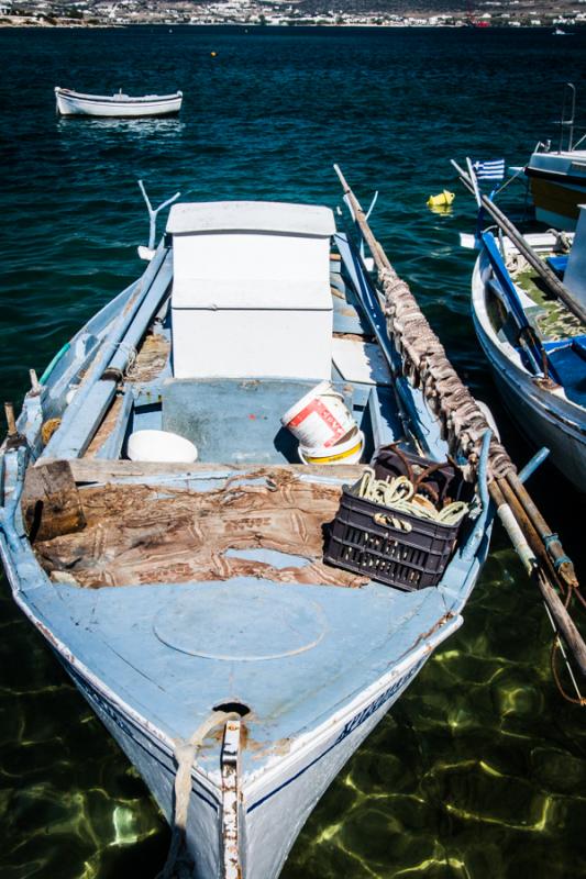 Barco en Antiparos, Kastro, Islas de Ciclades, Gre...