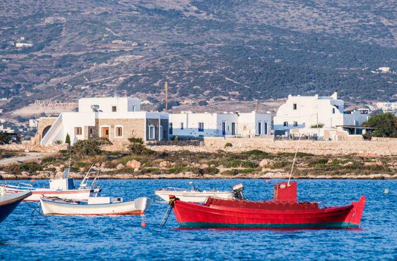 Barcos en Antiparos, Kastro, Islas de Ciclades, Gr...