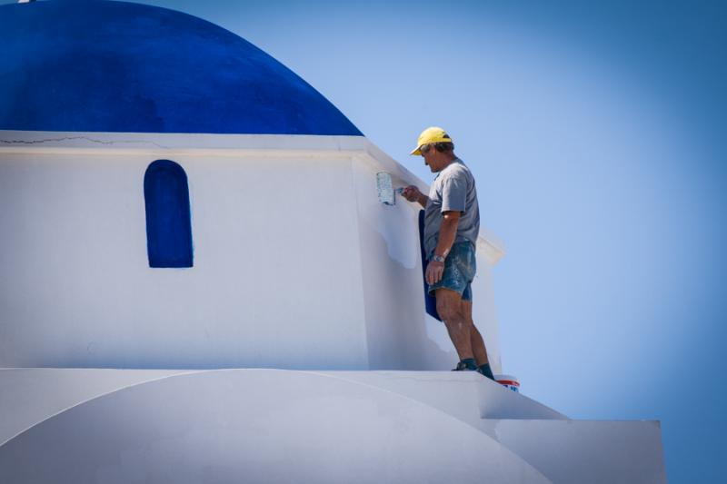 Iglesia Tipica de Antiparos, Kastro, Islas de Cicl...