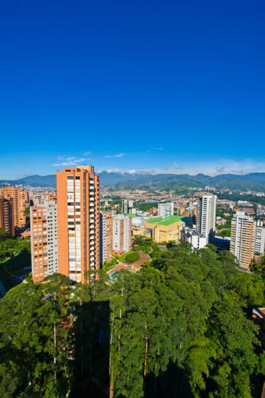 Panoramica de El Poblado, Medellin, Antioquia, Col...