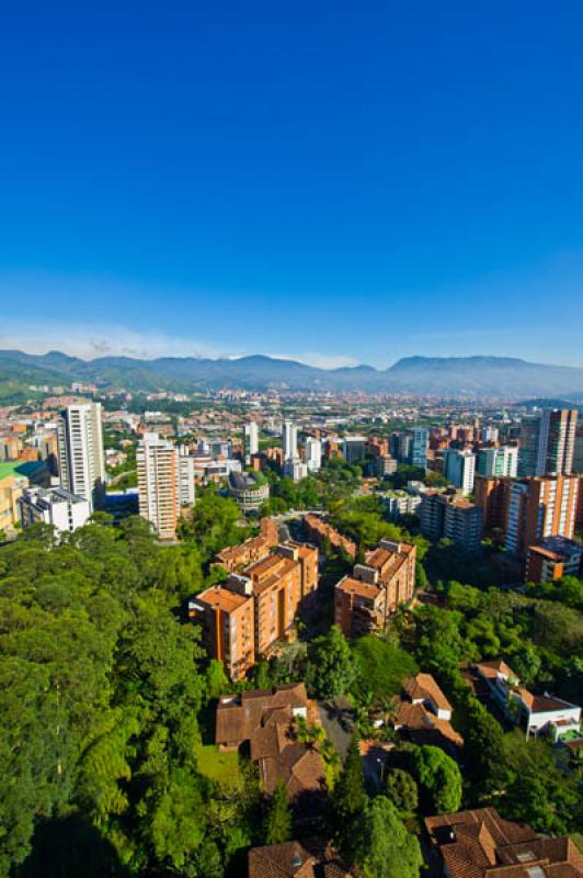 Panoramica de El Poblado, Medellin, Antioquia, Col...