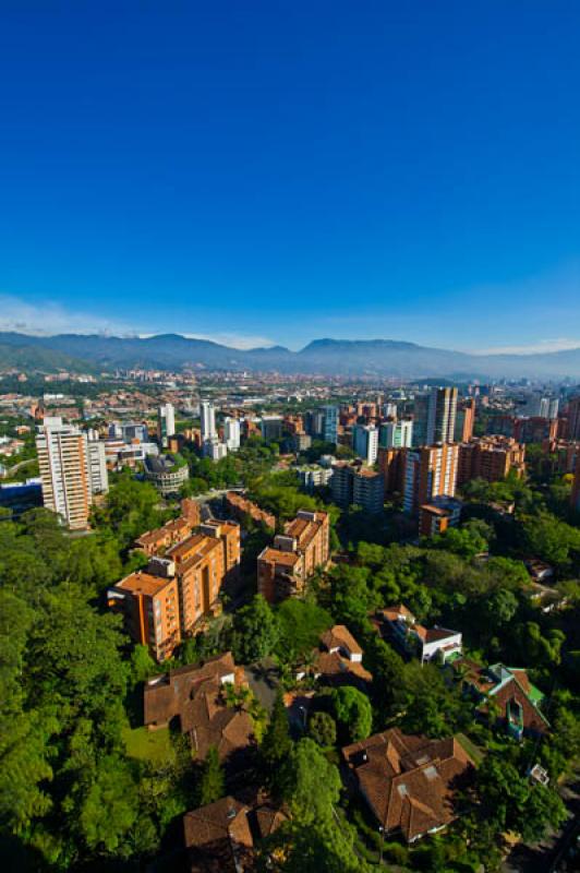 Panoramica de El Poblado, Medellin, Antioquia, Col...