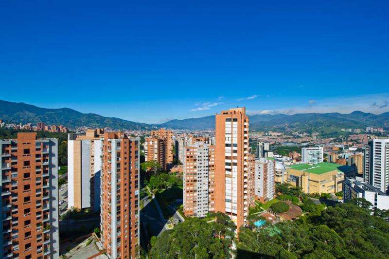 Panoramica de El Poblado, Medellin, Antioquia, Col...