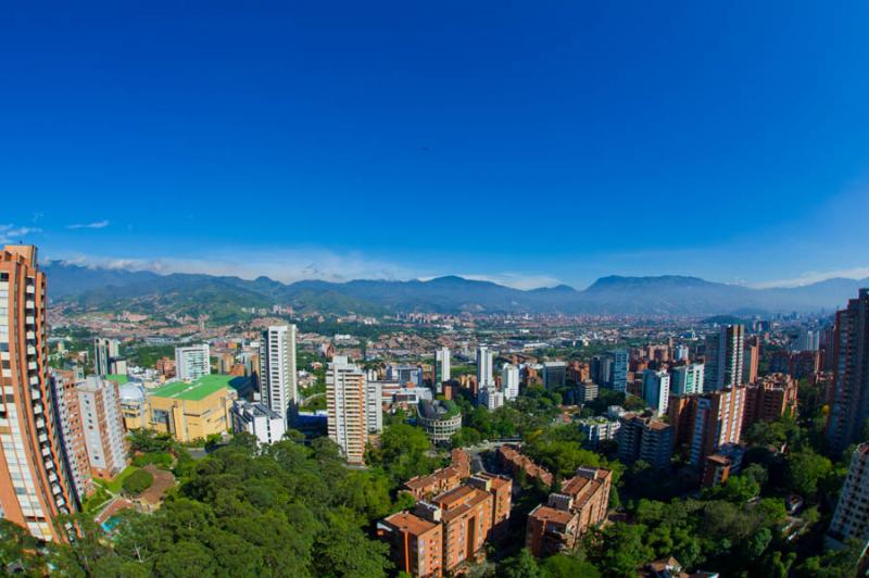 Panoramica de El Poblado, Medellin, Antioquia, Col...