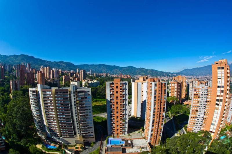 Panoramica de El Poblado, Medellin, Antioquia, Col...