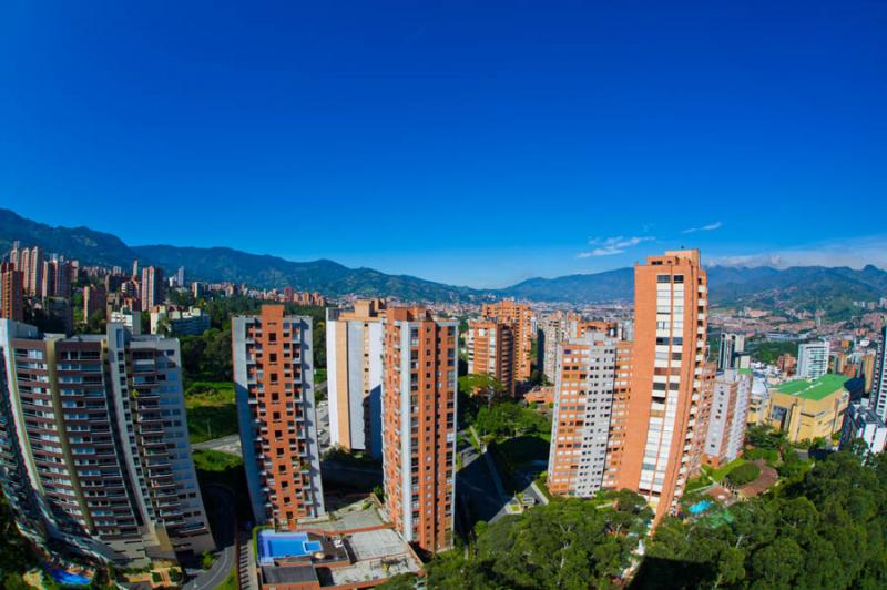 Panoramica de El Poblado, Medellin, Antioquia, Col...