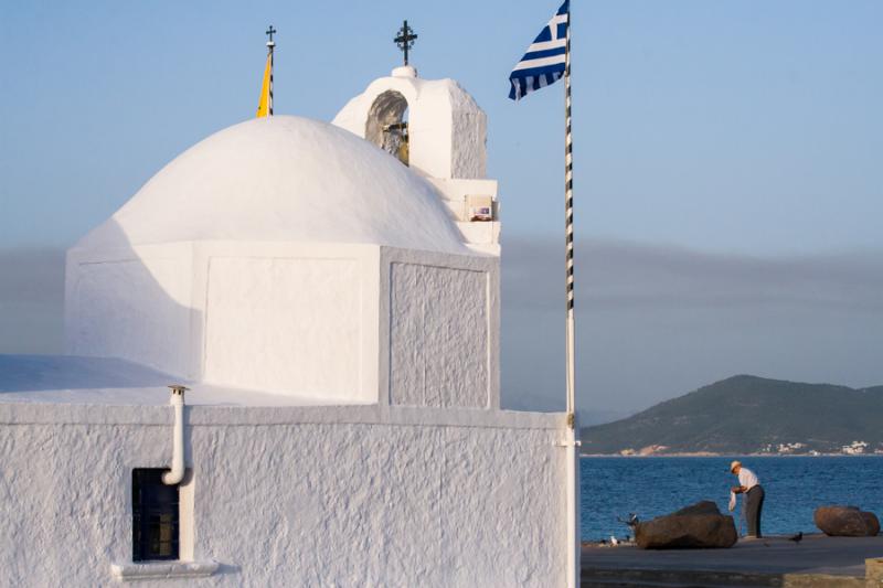 Iglesia Tipica de Egina, Grecia, Europa Occidental