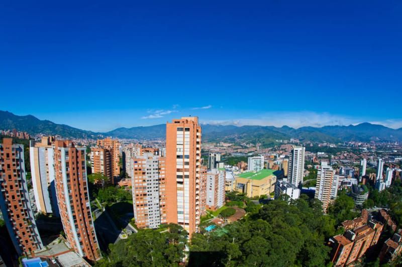 Panoramica de El Poblado, Medellin, Antioquia, Col...