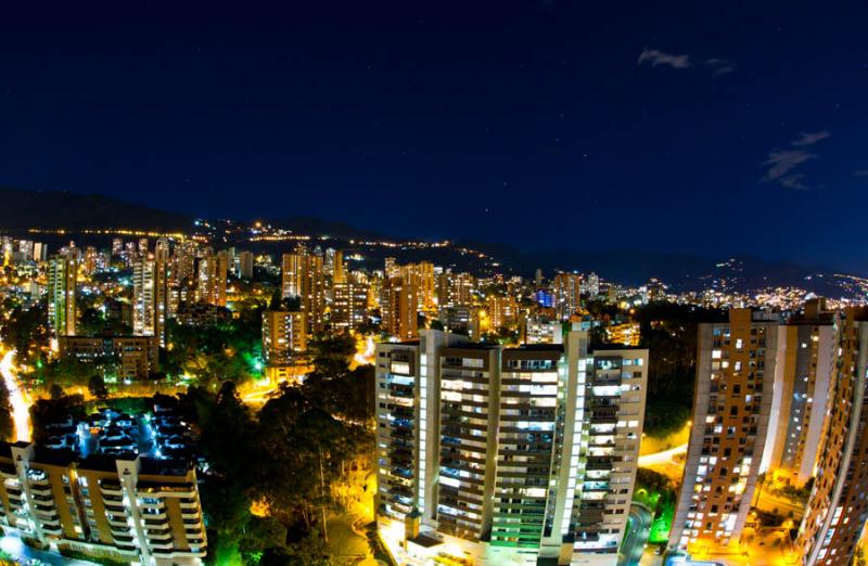 Panoramica de El Poblado, Medellin, Antioquia, Col...