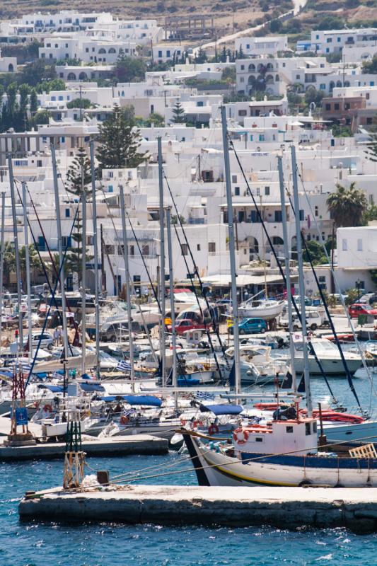 Puerto en Parikia, Paros, Grecia, Europa Occidenta...