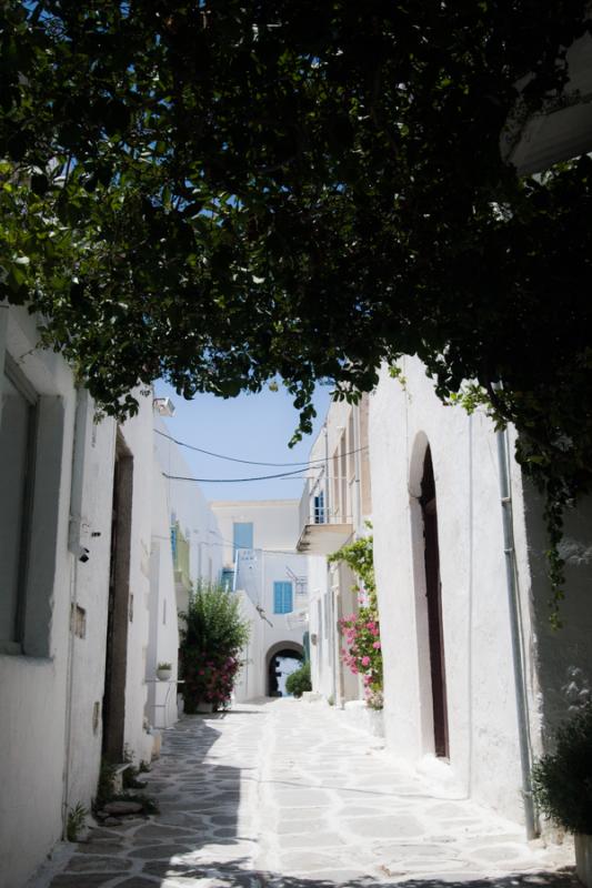 Calle de Mikonos, Paros, Grecia, Europa Occidental