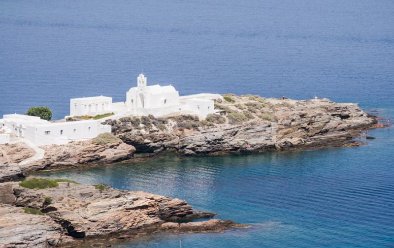 Monasterio Chryssopighi, Sifnos, Islas de Ciclades...