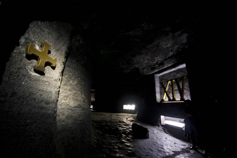 El Viacrucis, Catedral de Sal, Zipaquira, Provinci...