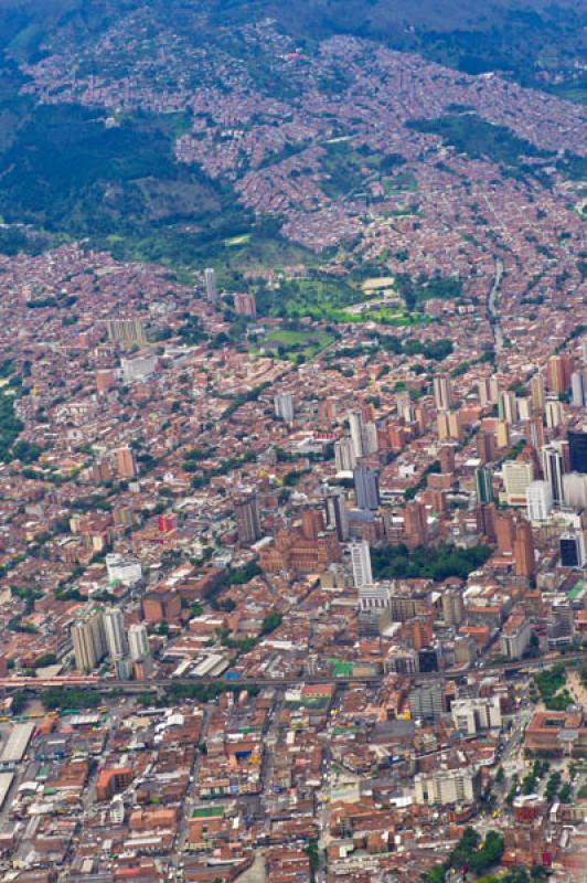 Panoramica Aerea, Medellin, Antioquia, Colombia