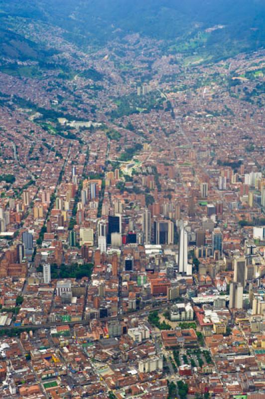 Panoramica Aerea, Medellin, Antioquia, Colombia