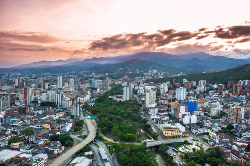 Panoramica de la Ciudad de Cali, Santiago de Cali,...