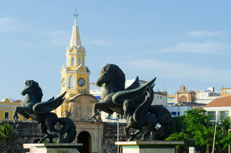 Muelle de los Pegasos, Cartagena, Bolivar, Colombi...