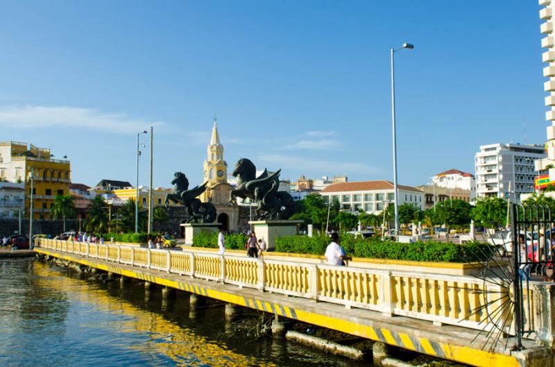 Muelle de los Pegasos, Cartagena, Bolivar, Colombi...