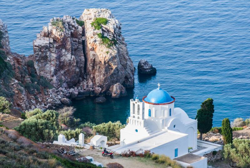 Monasterio la Panagiatis Poulatis, Sifnos, Islas d...