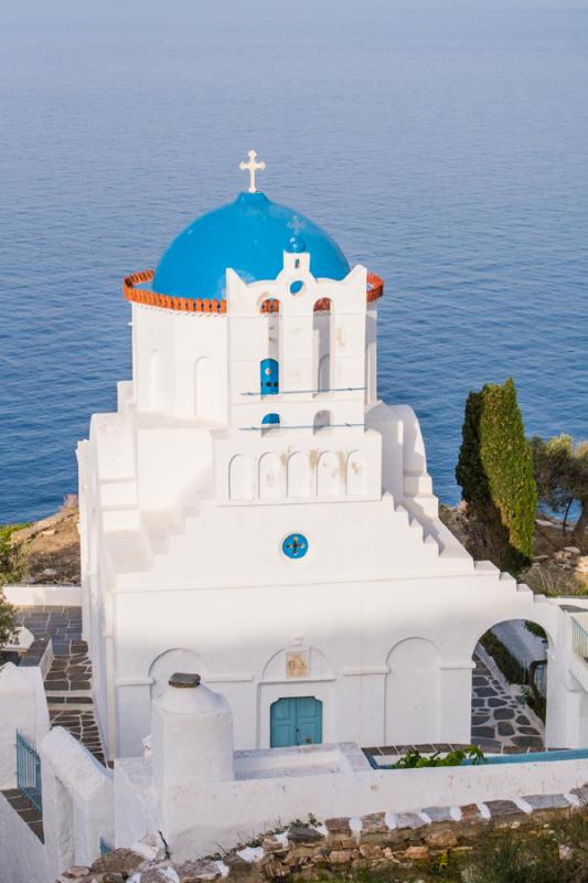 Monasterio la Panagiatis Poulatis, Sifnos, Islas d...