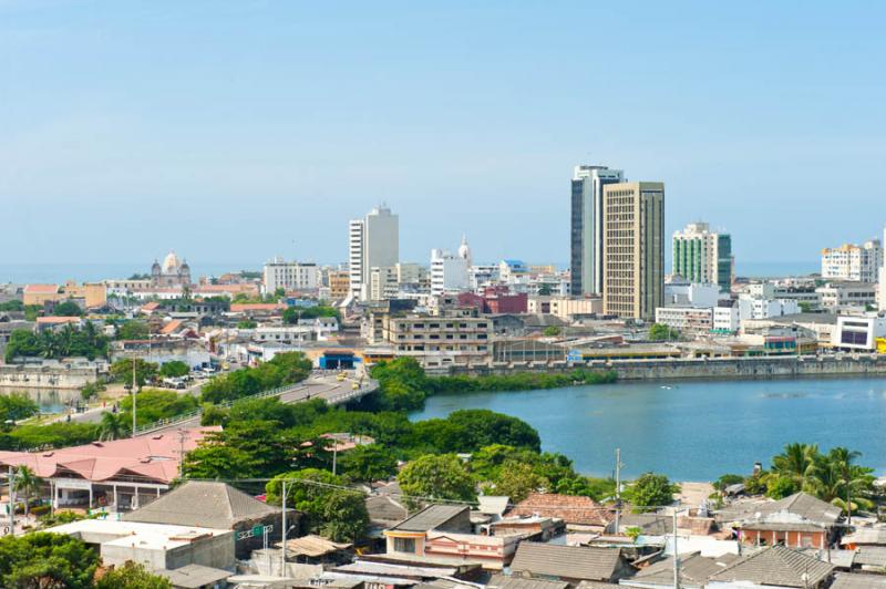 Panoramica del El Laguito, Cartagena, Bolivar, Col...