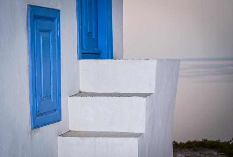 Escalas de una Vivienda de Sifnos, Islas de Ciclad...