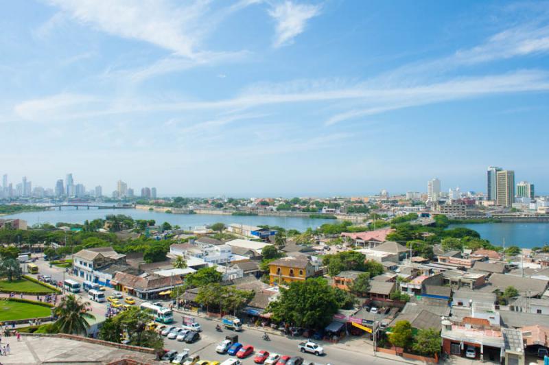 Panoramica del El Laguito, Cartagena, Bolivar, Col...