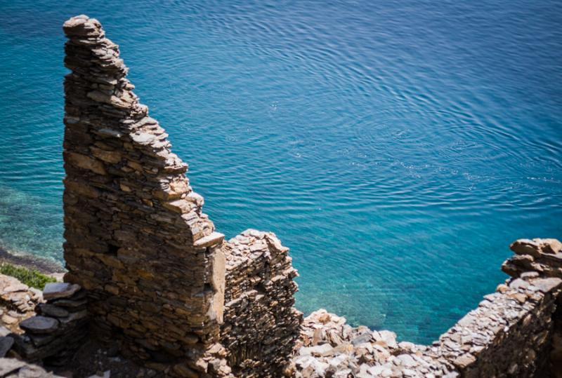 Ruinas de un Castillo Veneciano, Sifnos, Islas de ...