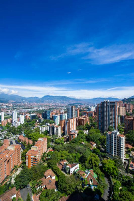 Panoramica de El Poblado, Medellin, Antioquia, Col...