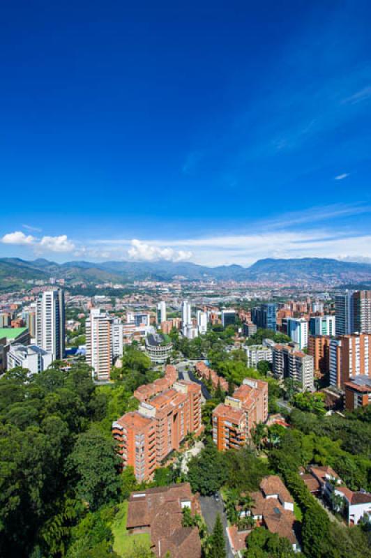 Panoramica de El Poblado, Medellin, Antioquia, Col...