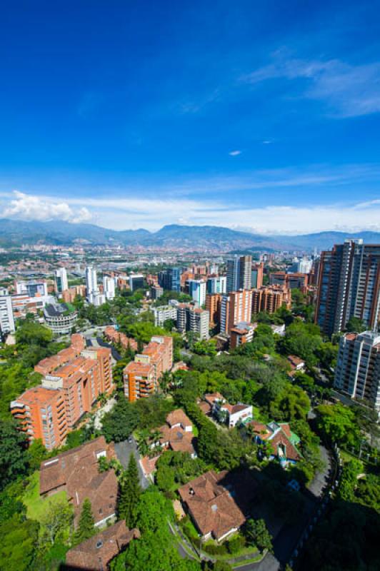 Panoramica de El Poblado, Medellin, Antioquia, Col...