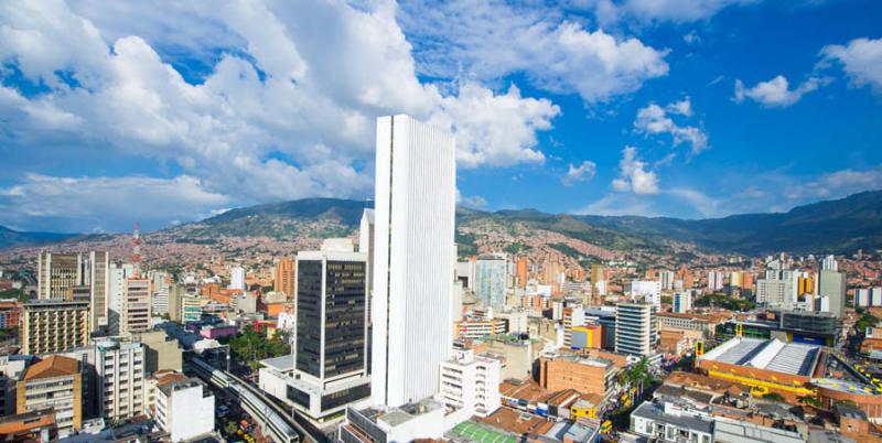 Panoramica de la Ciudad de Medellin, Antioquia, Co...