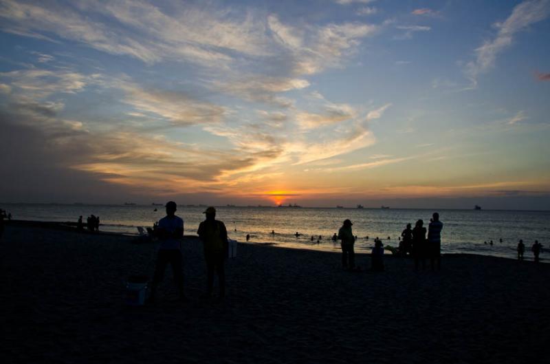 Atardecer en El Rodadero, Santa Marta, Magdalena, ...