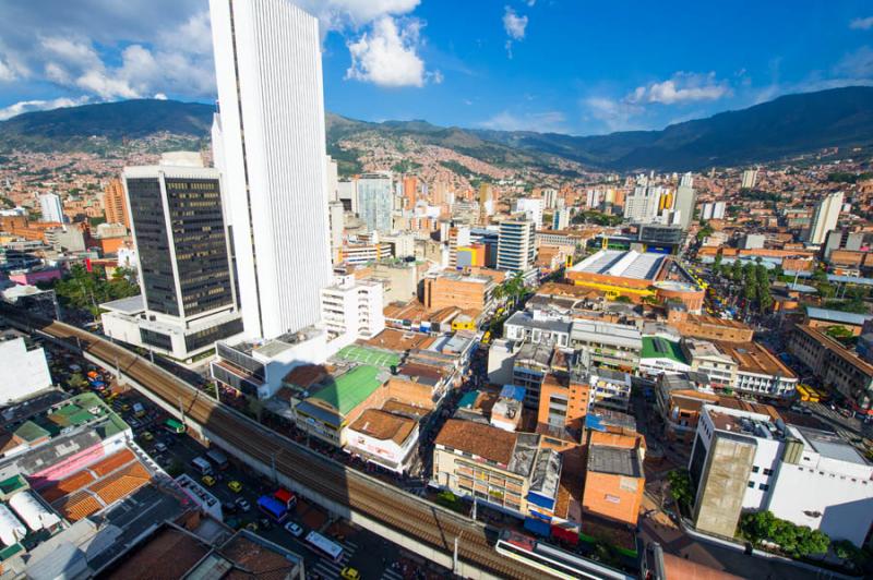 Panoramica de la Ciudad de Medellin, Antioquia, Co...