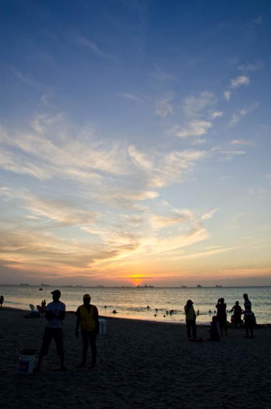 Atardecer en El Rodadero, Santa Marta, Magdalena, ...