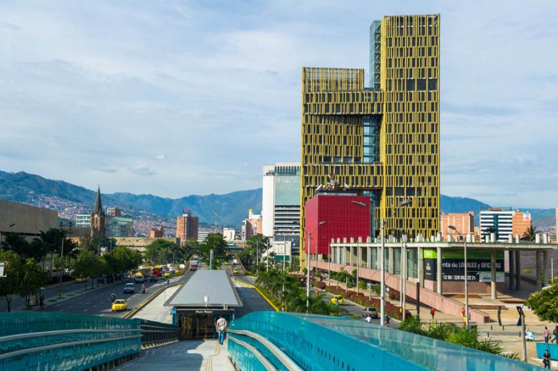 Plaza de La Libertad, Medellin, Antioquia, Colombi...